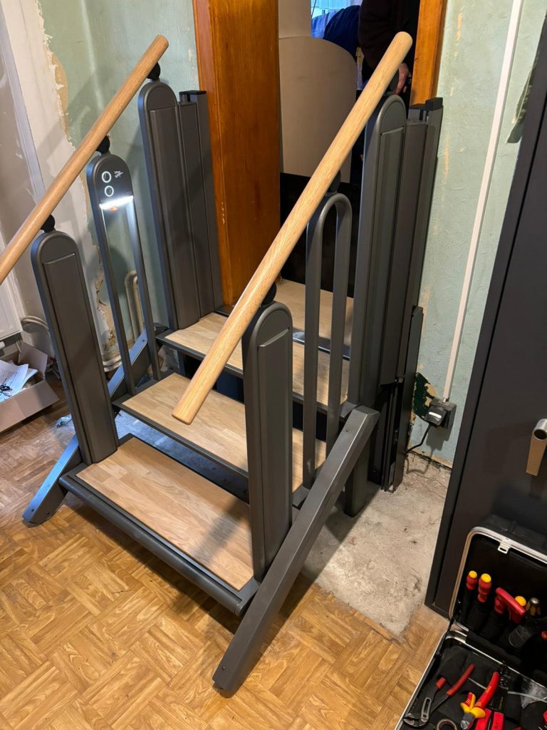 Flexstep als Treppe bei einem Kunden