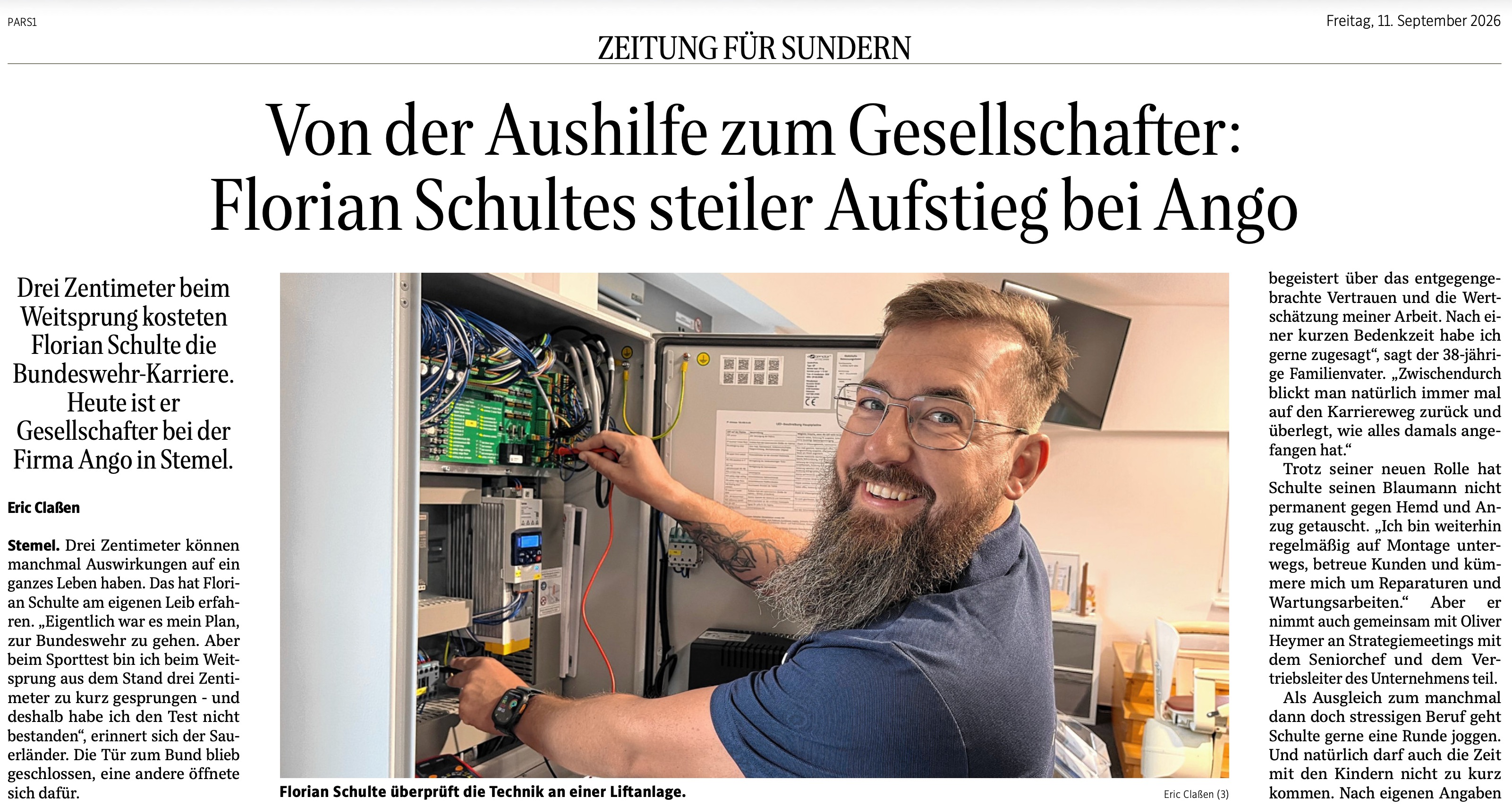 Zeitungsartikel WP